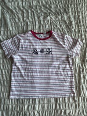 Keneth Too Nautical Embroidered Striped Short Sleeve (PL)